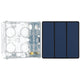 BG Evolve Matt Blue 2 Way Triple Edge to Edge Rocker Switch PCDDB43EB with 35mm Steel Back Box