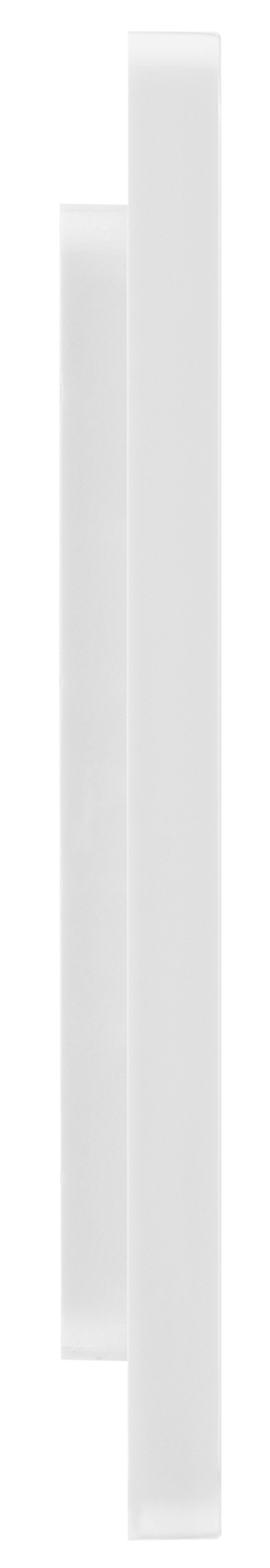 BG PCDBSEMS2W Brushed Steel Evolve 2 Euro Module Front Plate - White Insert