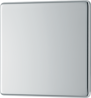 BG FPC94 Nexus Screwless Flat-Plate Single Blank Plate Polished Chrome by British General (BG-FPC94-Shopify-SA_1)