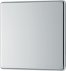 BG FPC94 Nexus Screwless Flat-Plate Single Blank Plate Polished Chrome by British General (BG-FPC94-Shopify-SA_1)