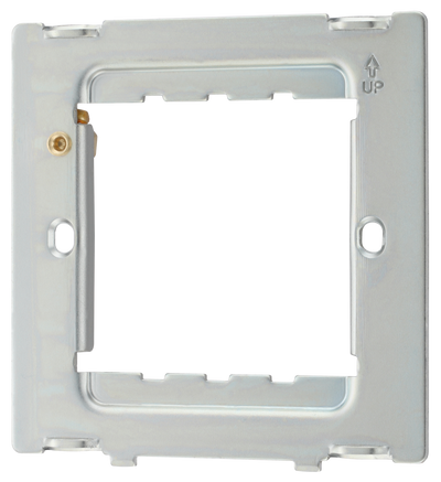 RFR12PCD Front - The Grid modular range from British General allows you to build your own module configuration with a variety of combinations and finishes. This frame is suitable for installation of Evolve Grid frontplates that fit 1 or 2 Grid modules.