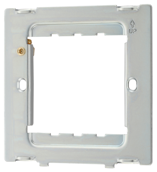 RFR12PCD Front - The Grid modular range from British General allows you to build your own module configuration with a variety of combinations and finishes. This frame is suitable for installation of Evolve Grid frontplates that fit 1 or 2 Grid modules.