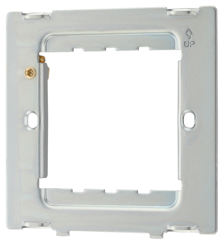 RFR12PCD Front - The Grid modular range from British General allows you to build your own module configuration with a variety of combinations and finishes. This frame is suitable for installation of Evolve Grid frontplates that fit 1 or 2 Grid modules.