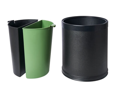 Corby Highland 9L Double Layer Bin in Black PU Leather