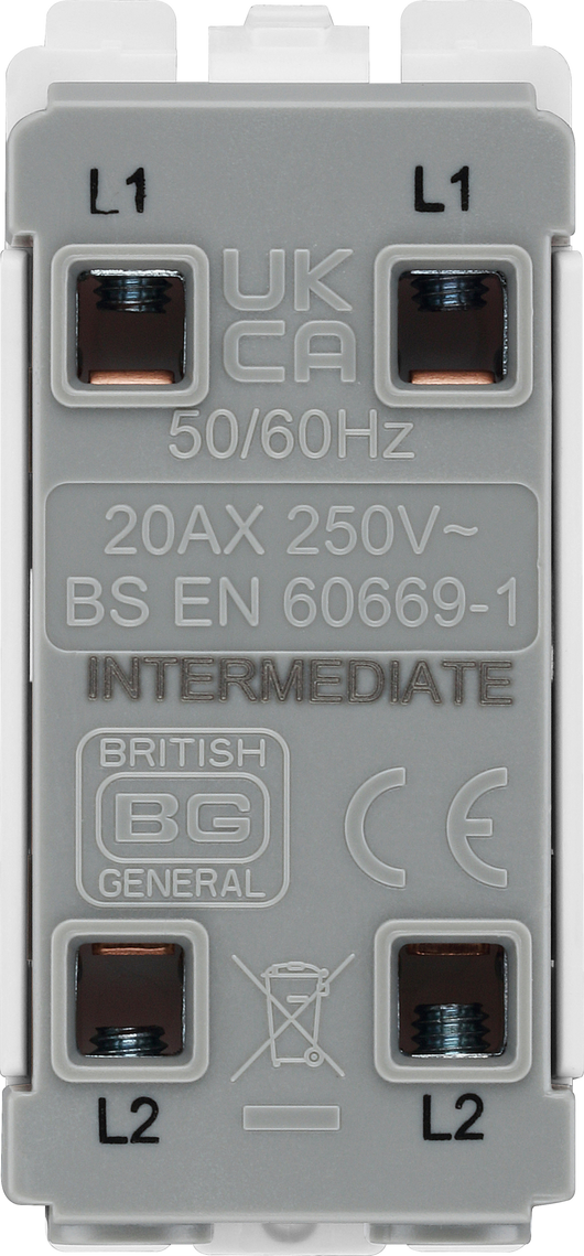 RBN13 Back - The Grid modular range from British General allows you to build your own module configuration with a variety of combinations and finishes.