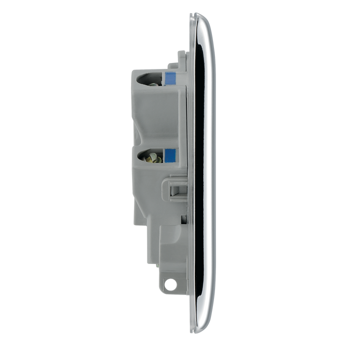 NPC54 Side - This 13A fused and unswitched connection unit from British General provides an outlet from the mains containing the fuse ideal for spur circuits and hardwired appliances.