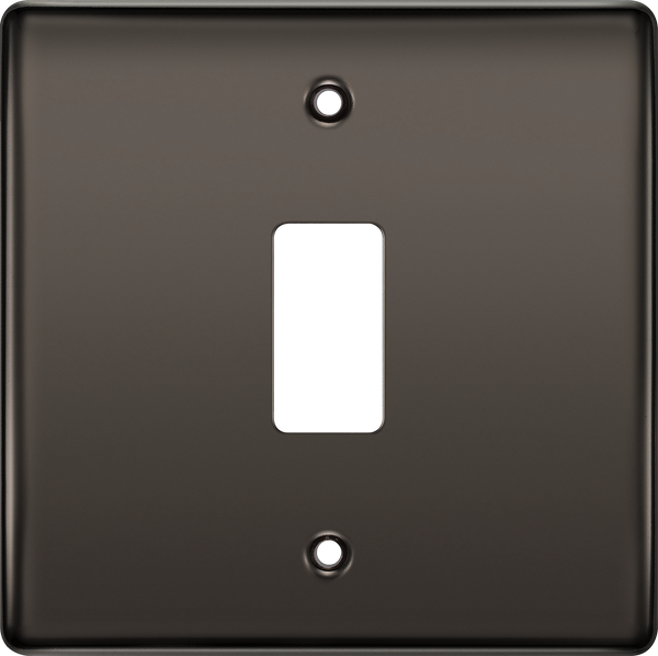 BG Electrical RNBN1 Nexus Grid Black Nickel Front Plate 1 Module