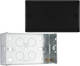 BG Nexus Matt Black Double Blanking Plate NFB95 with 35mm Steel Back Box