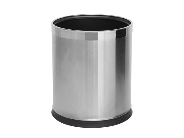 Corby Thornton Double Layer Waste Bin in Brushed Steel, 9L