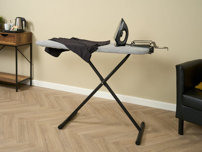 Corby Oxford Ironing Centre in Light Grey with Sherwood 1200W Dry Iron - UK Plug