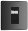 BG PCDBCRJ451B Black Chrome Evolve RJ45 Cat6 Data Outlet - Black Insert by British General (BG-PCDBCRJ451B-Shopify-SA_1)