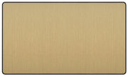 BG Evolve PCDSB95B Double Blank Plate - Satin Brass (Black) by British General (BG-PCDSB95B)