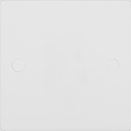 BG 904 Moulded Square Edge | White | 1 Gang Blank Plate