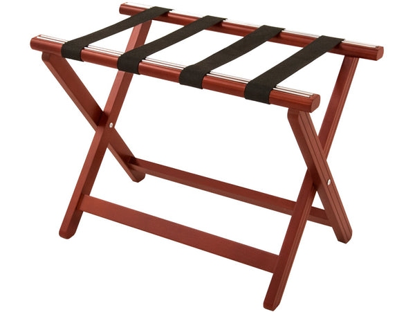 Corby York Wooden Luggage Rack in Mahogany