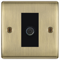 BG Nexus Metal Antique Brass Co-axial Socket NAB60B