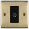 BG Nexus Metal Antique Brass Co-axial Socket NAB60B by British General (BG-NAB60B)