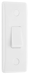BG 847 Moulded Round Edge | White | 1 Gang 10A 2 Way Architrave Switch