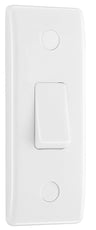 BG 847 Moulded Round Edge | White | 1 Gang 10A 2 Way Architrave Switch by British General (BG-847)