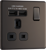 BG FBN21U2B Nexus Screwless Flat-Plate Single Switched Plug Socket 2.1A by British General (BG-FBN21U2B-Shopify-SA_1)
