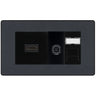 BG Evolve Media Wall Plate — TV Aerial, HDMI & CAT6 | Matt Grey Screwless by British General