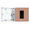 BG Evolve Polished Copper 1 Gang Master Telephone Outlet PCDCPBTM1B with 25mm Steel Back Box