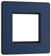BG PCDDBEMS2B Matt Blue Evolve 2 Euro Module Front Plate - Black Insert by British General (BG-PCDDBEMS2B-Shopify-SA_1)