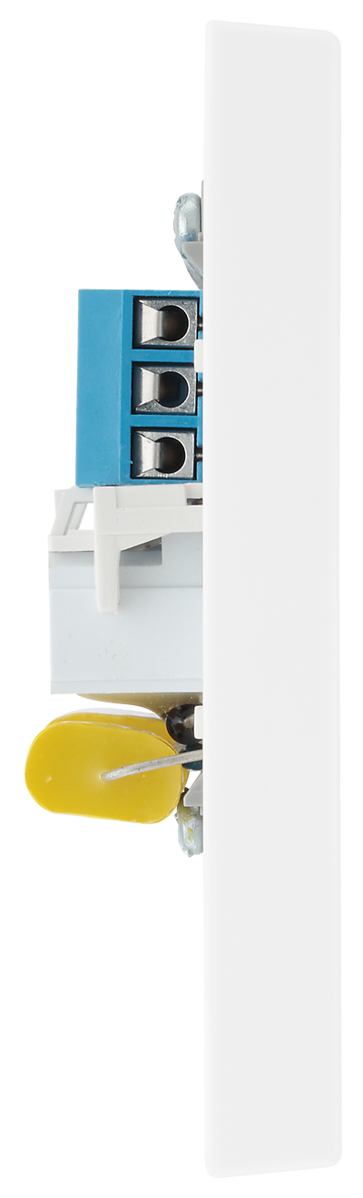BG 9BTM/2 Moulded Square Edge | White | 2 Gang Screw Terminal Master Telephone Socket by British General (BG-9BTM/2)