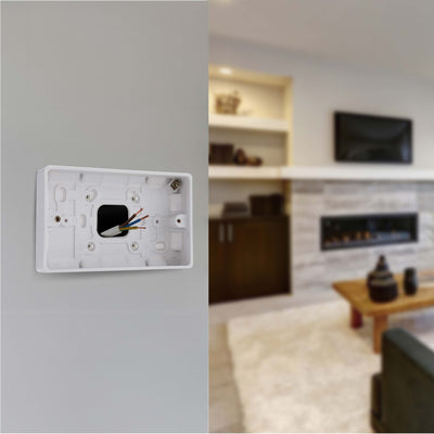 BG 892 Moulded Round Edge | White | 32mm | 2 Gang Surface Pattress by British General (BG-892)