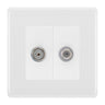 BG White Moulded TV & Satellite Socket NWM65W by BG Nexus (BG-NWM65W)