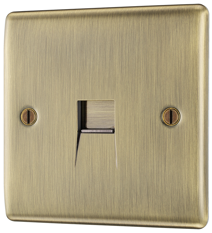 NABBTM1 Front - This master telephone socket from British General uses a screw terminal connection and should be used where your telephone line enters your property.