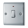 BG NPC31 Nexus Metal Polished Chrome 1 Gang 20A 2 Pole Neon Switch by British General (BG-NPC31-Shopify-SA_1)