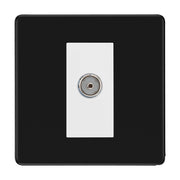 BG Screwless Matt Black Co-axial Socket FFB60W by BG Nexus (BG-FFB60W)