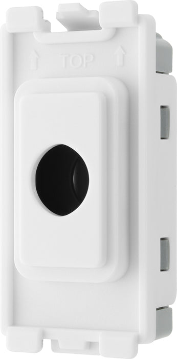 BG RPCDWFLEX Evolve Grid White 10mm Flex Outlet Module