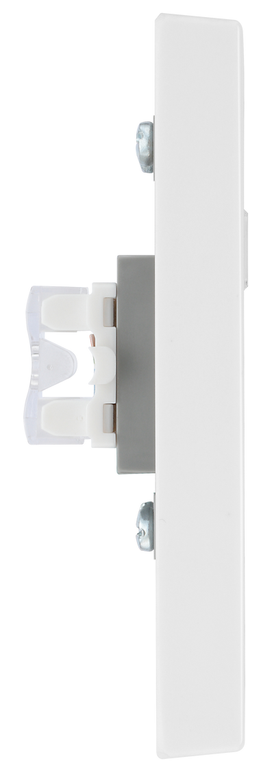 BG 9RJ45/2 Moulded Square Edge | White | 2 Gang RJ45 Screw Terminal Telephone Socket
