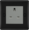 BG Nexus Metal Matt Black 13A Unswitched Socket NFB23G by British General (BG-NFB23G)
