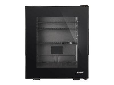 Corby Eton 20L Glass Minibar in Black with Black interior - UK Plug