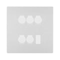 BG Evolve Brushed Steel 5 Gang Trailing Edge LED Dimmer Light Switch 2 Way Custom Switch