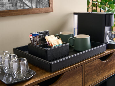Corby Highland Sachet Holder in Black Leather by Corby of Windsor (Corby-26819)