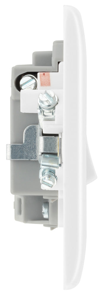 BG 850 Moulded Round Edge | White | 13A 2 Pole Switched Fused Connection Unit by British General (BG-850)