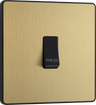 BG Evolve PCDSB14B Satin Brass 10AX 1 Way Press Switch-Black Insert by British General (BG-PCDSB14B-Shopify-SA_1)