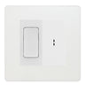 BG Evolve Pearlescent White 2 Way Single Pole Key Switch with 2 Way Single Pole Switch, Key Included - White InsertBG Evolve Pearlescent White 2 Way Single Pole Key Switch with 2 Way Single Pole Switch, Key Included - White Insert
