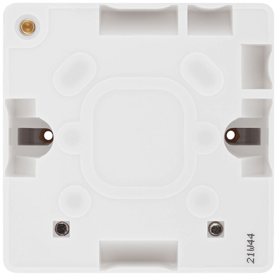 BG 877 Moulded White Round Edge 1 Gang 50mm | Surface Box by British General (BG-877)