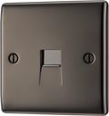 BG NBNBTM1 Nexus Metal Black Nickel 1 Gang Master Telephone Socket
