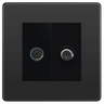 BG Evolve Black Chrome TV & Satellite Socket PCDBCTVSATB by BG Evolve (BG-PCDBCTVSATB)