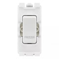 BG RRFZW White 20A DP Appliance Grid Switch Labelled Freezer