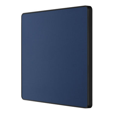 BG Evolve Matt Blue Single Blank Plate PCDDB94B with 35mm Steel Back Box