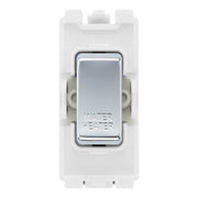 BG RRWHPC Polished Chrome 20 Amp DP Appliance Grid Switch Labelled Water Heater by British General (BG-RRWHPC+RPC30)