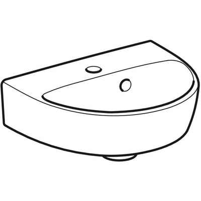 Geberit Selnova 360mm Cloakroom Basin - 1 Tap Hole - 501.406.00.6 by Geberit (Geberit-501.406.00.6)