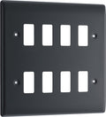 BG RPM8 Nexus Grid Part M | 8 Module Front Plate