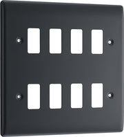 BG RPM8 Nexus Grid Part M | 8 Module Front Plate by British General (BG-RPM8)